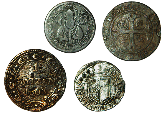 alte Luzerner Münzen, Geld, Batzen, Schilling, Groschen